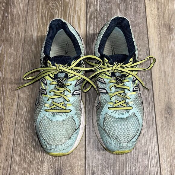 Asics GT 1000 Athletic Running Sneaker Shoes Blue Green T4K8Q Women’s US Size 8 - Picture 4 of 11